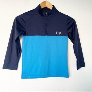 Under Armour Boys' Little Sideline 1/4 Sweater, Mako Blue Size‎ Youth Small